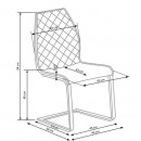 Стул HALMAR K265 коричневый/дуб медовый